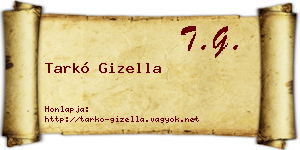 Tarkó Gizella névjegykártya