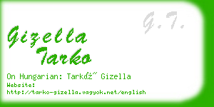 gizella tarko business card